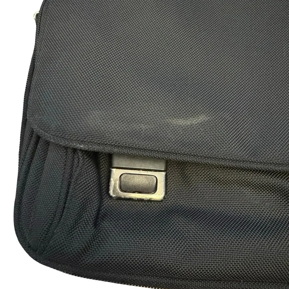 TUMI Alpha 26193D4 Laptop Briefcase Messenger Bag Black Shoulder Strap work bag